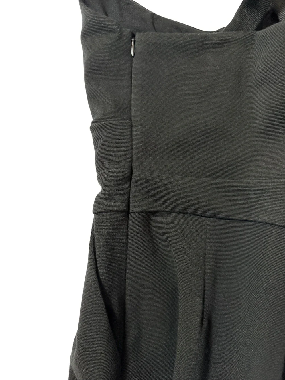 Anthropologie Black Jumpsuit Size XS Sleeveless Cross Back Elegant Romper.
